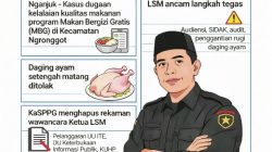 Temuan LSM di Nganjuk: Dapur MBG Ngronggot Diduga Sajikan Ayam Setengah Matang