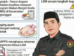 Temuan LSM di Nganjuk: Dapur MBG Ngronggot Diduga Sajikan Ayam Setengah Matang