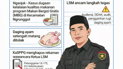 Temuan LSM di Nganjuk: Dapur MBG Ngronggot Diduga Sajikan Ayam Setengah Matang