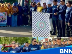 Semangat Hardiknas 2026, Ribuan Guru di Takalar Tumpah Ruah Ikuti Gerak Jalan Bersama Wakil Bupati