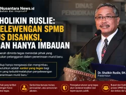 Dr. Sholikin Ruslie: Penyelewengan SPMB Harus Disanksi, Jangan Hanya Imbauan