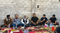Nobar Bersama Warga Mayangan, Polres Jombang Ajak Sukseskan Muktamar, Perangi Narkoba dan Judi Online