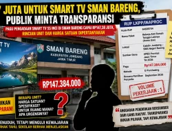 Rp147 Juta untuk Smart TV SMAN Bareng, Publik Minta Transparansi
