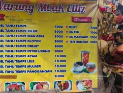 Warung Mbak Ellyz Jombang, Kuliner Murah Mulai Rp7 Ribu